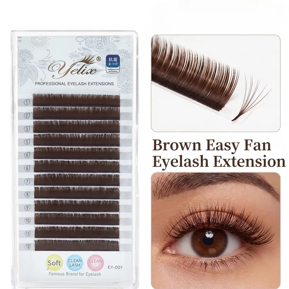 Koyu Kahve Easy Bloom Hacimli Kirpik Ekleri