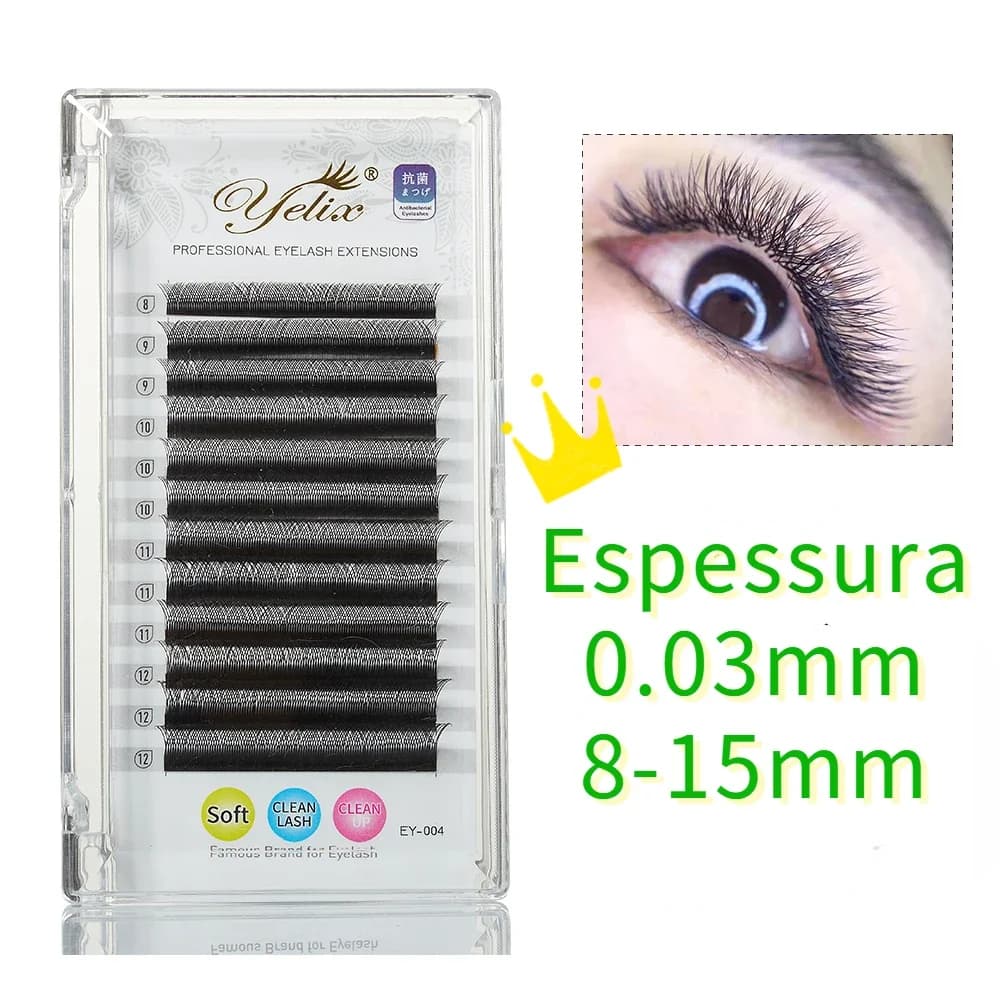Y Şekilli YY Hazır Yelpaze Kirpik Uzatma 0.05mm C Kıvırcık