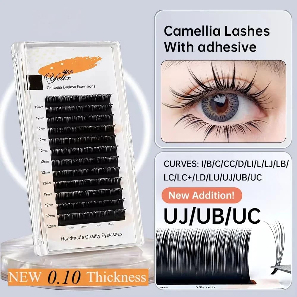 Yapıştırıcılı Camellia Kendinden Yapma Hacimli Kirpik Ekleri