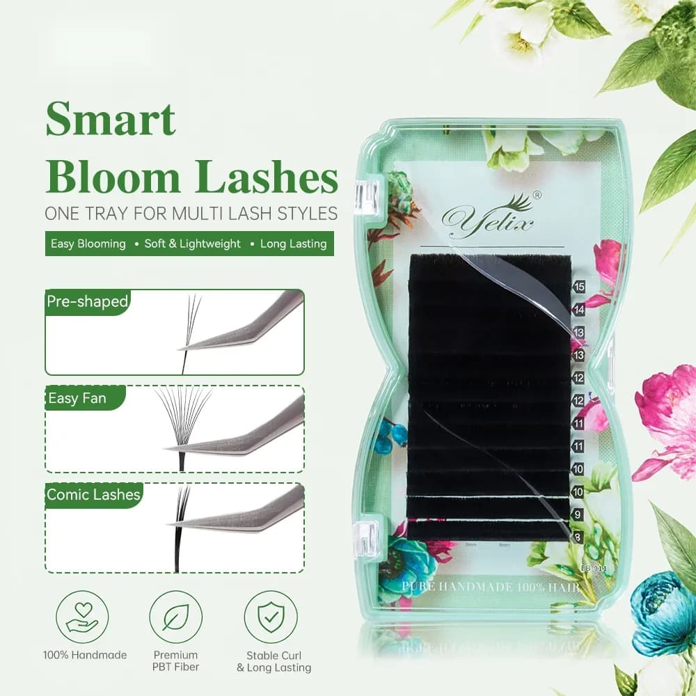 Smart Bloom W-Şekilli Hazır Hacimli Kirpik Uzatmaları