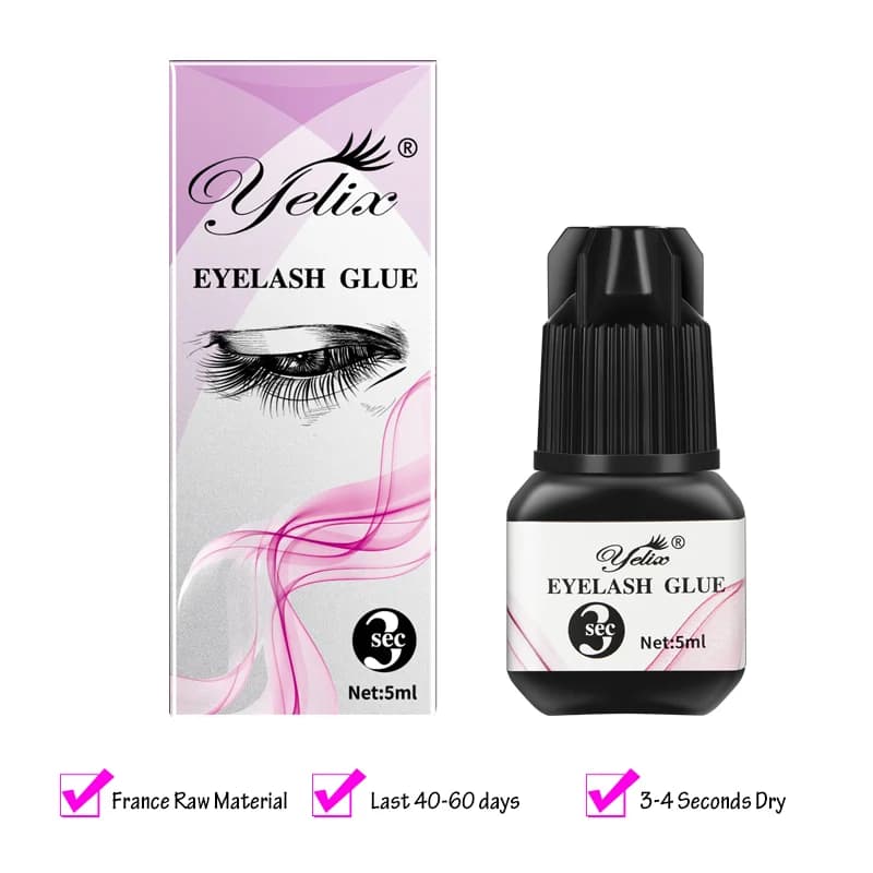 Profesyonel Kirpik Uzatma Yapıştırıcısı 5ml 3'lü Set