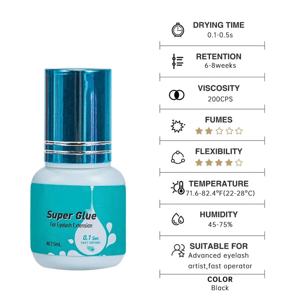 5ml Hızlı Kuruyan Düşük Kokulu Kirpik Yapıştırıcısı